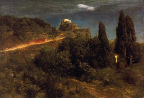 Arnold Beklin, planinska tvrđava