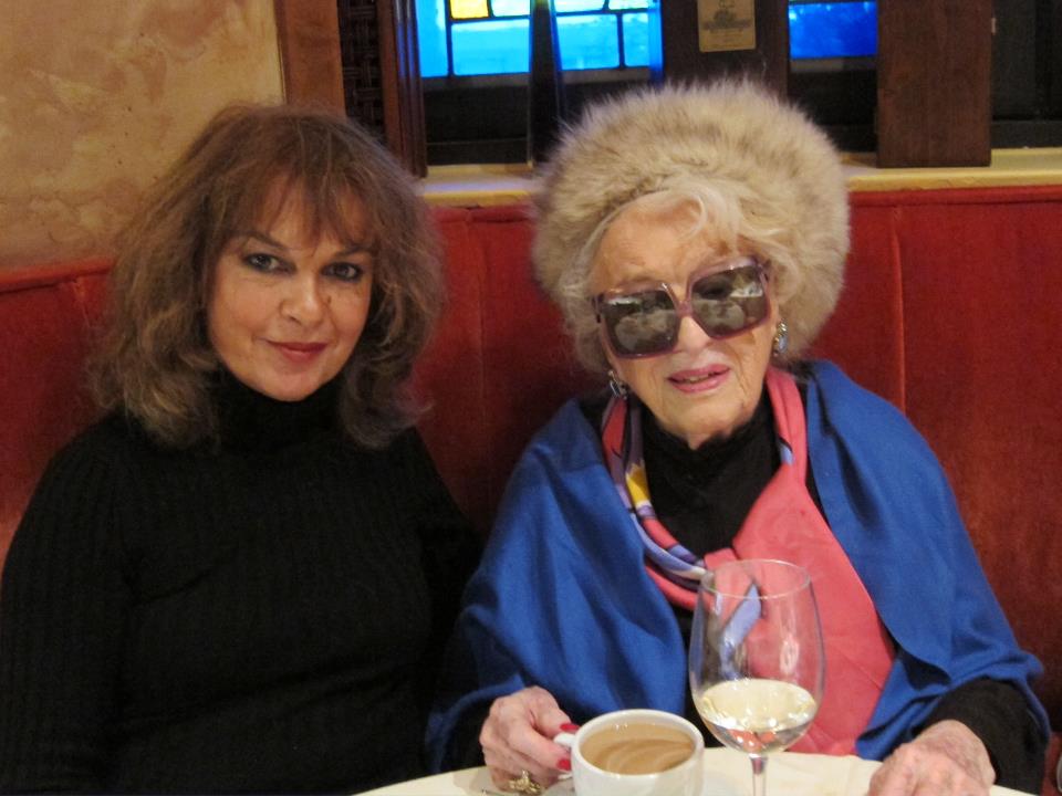 Bel Kaufman with her friend Isabel Madden
