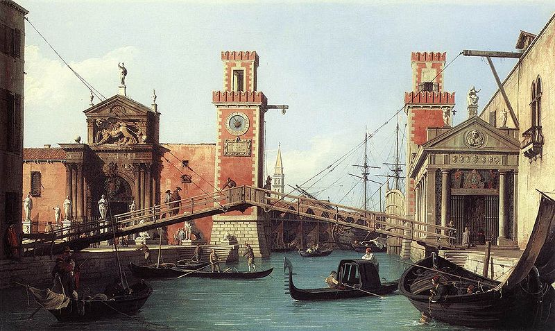Kanaleto, Arsenal, Venecija