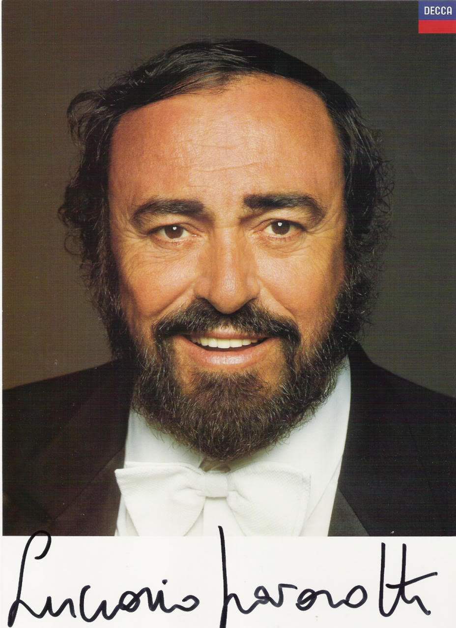 Lučano Pavaroti, potpis