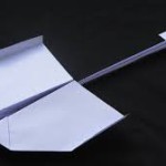A sample of Origami swallow paper airplane such as Kiš made