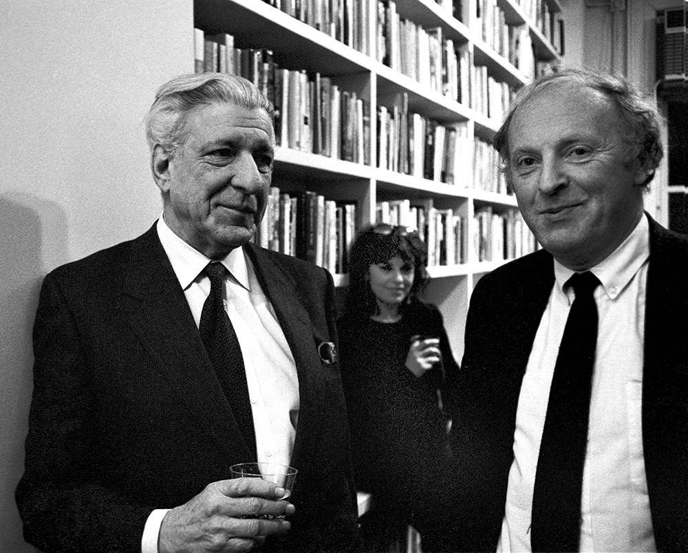  Roger Straus and Joseph Brodsky with Isabel at PEN Center, 1987, photo © Czeslaw Czaplinski