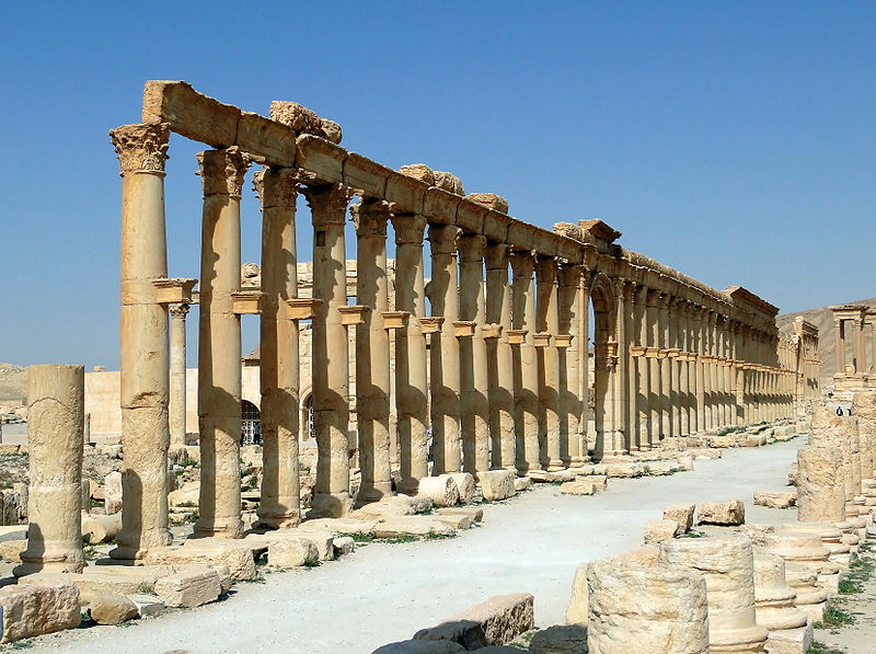 Palmira, Kolonada, foto: Bernard Gagnon, via Wikimedia Commons