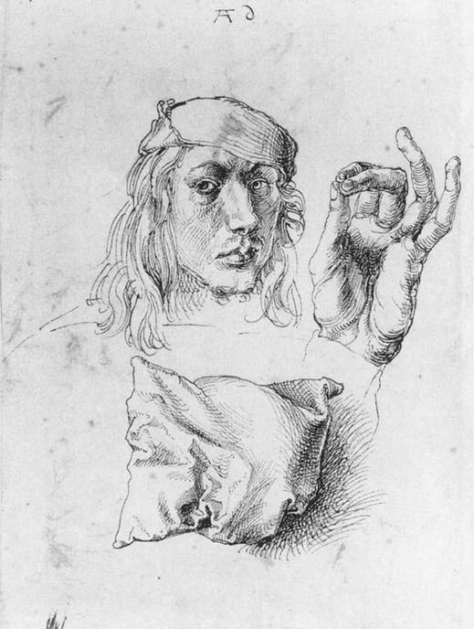 Albreht Direr: Autoportret sa jastukom, 1491-1492, Muzej Metropoliten, Njujork