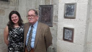 Umetnica Marijana Oro i Darko Tanasković ambasador Srbije pri Unesku, na otvaranju "Gozbe" u Kulturnom centru u Parizu, 4. februar 2016, ffoto: privatna arhiva