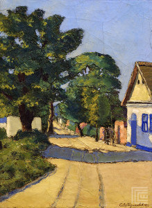 Seoska ulica, Sava Sumanovic, Sid, 1933, slika
