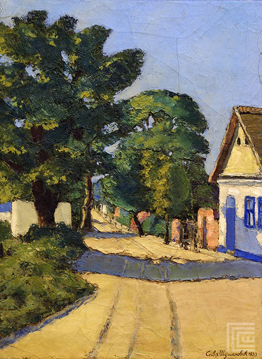 Seoska ulica, Sava Sumanovic, Sid, 1933, slika