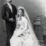 Milan Jovanović sa suprugom Darinkom, na dan venčanja 1889, foto Milan Jovanović