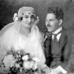 Ruža i Veselin Čajkanović, slika sa venčanja