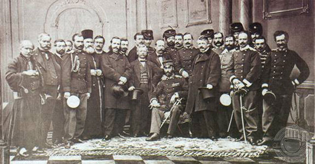 Srpska delegacija sa knezom Mihailom u Carigradu